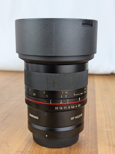 Samyang 14mm 8 rf - mf, f2.8