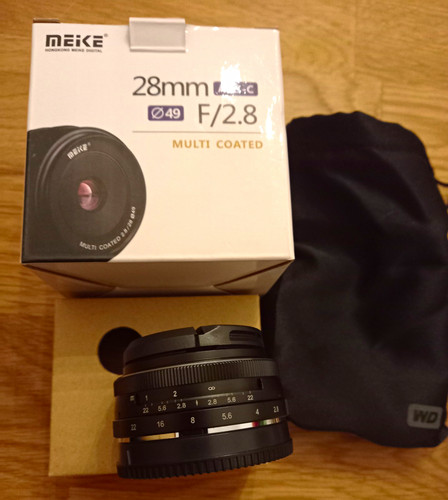 Meike 28mm sony e - f/2,8, e-mount